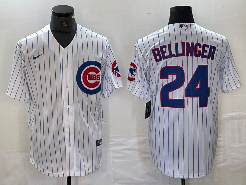 Men's Chicago Cubs Cody Bellinger #24 White Home Limited Jersey